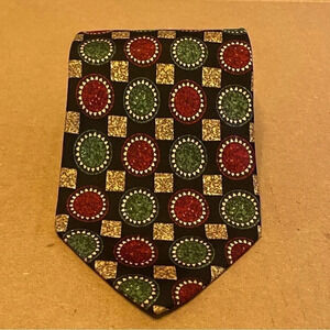 Vintage J. Riggings Men's Neck Tie 100% Silk Made In Canada Multicolor